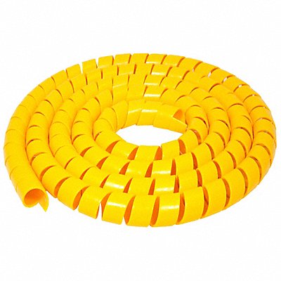 Spiral Wrap 50 ft L 10mm W Color Yellow