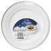 Plastic Plate 10 1/4 in Silver/WH PK10