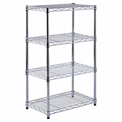 Wire Shelving Adjustable Chrome 85lbCap.