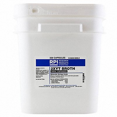 2XYT Broth Capsules 4960g PK320