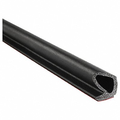 Rubber Seal 86/125 H 100 ft L Black