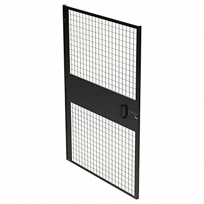 Wire Mchn Grd Door 72 inx46 in Blk