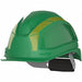 Safety Helmet HDPE Green 6-3/8 to 8 Size