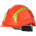 Safety Helmet HDPE Orange 6-3/8 to 8Size