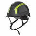 Safety Helmet HDPE Black 6-3/8 to 8 Size