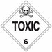 DOT Container Placard Message Toxic PK25