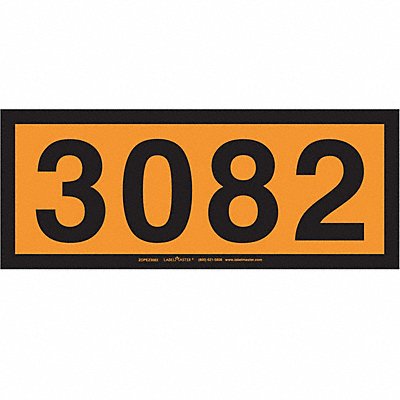 DOT Container Placard Message 3082 PK25