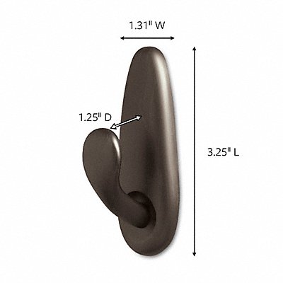 Single Point Hook Metal 1-1/4 In