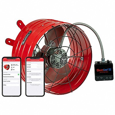 QUIETCOOL Steel 9.75 H 16.5 W Exhst Fan