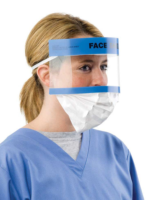 Face Shield with Retractable Splash Guard