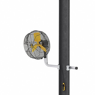 Industrial Fan Yellow 25-13/16 in H