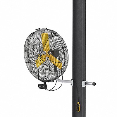 Industrial Fan Yellow 38-3/16 in H