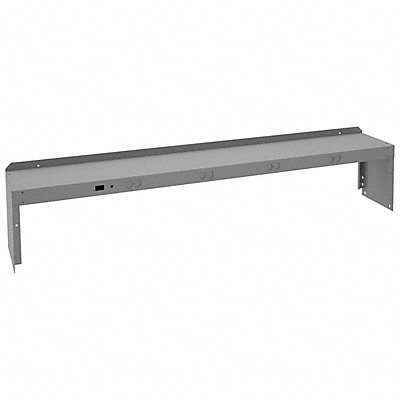 E3942 Electrical Shelf Riser 72x10-1/2x12 Gray