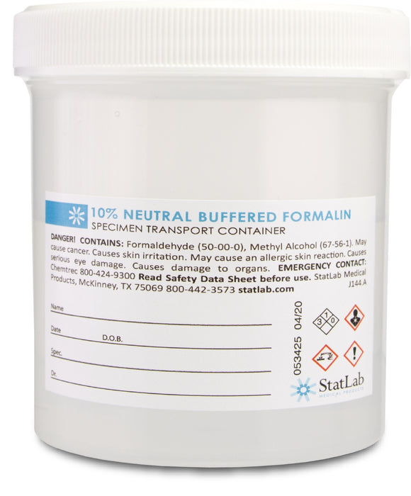 Prefilled Formalin Container