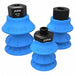 Vacuum Cup Silicone Blue 34 mm Dia PK5