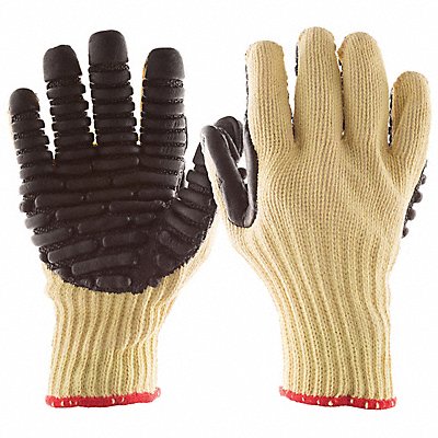 Anti-Vibration Gloves XL Black/Yellow PR