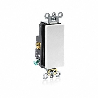 Wall Switch White Single Pole 2 hp