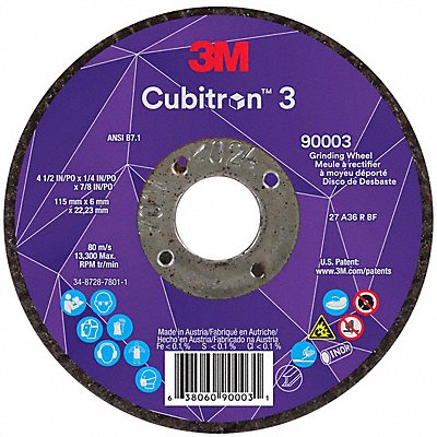 Depressed Center Grinding Wheel 36 Grit