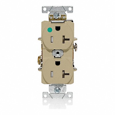 GFCI Receptacle Ivory PBT Polyester