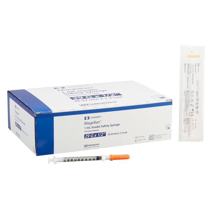 Safety Insulin Syringe with Needle