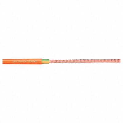 Power Cable PVC 0.37 in dia Lt Orng