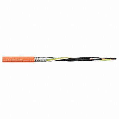 Power Cable for VFD PVC 0.51 in dia Orng