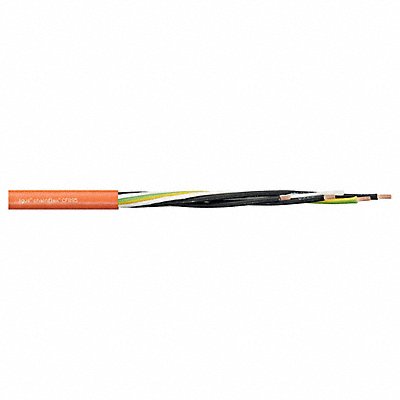 Power Cable PUR 0.31 in dia Lt Orng