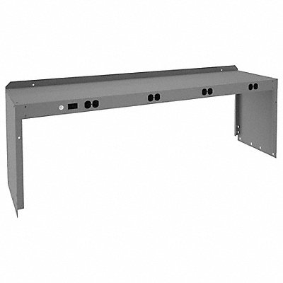 Electrical Shelf Riser 60Wx15Dx18H Gray