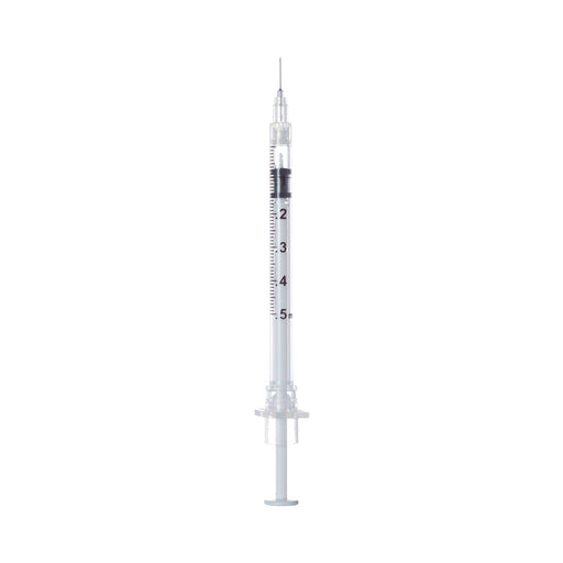 Safety Insulin Syringe with Needle