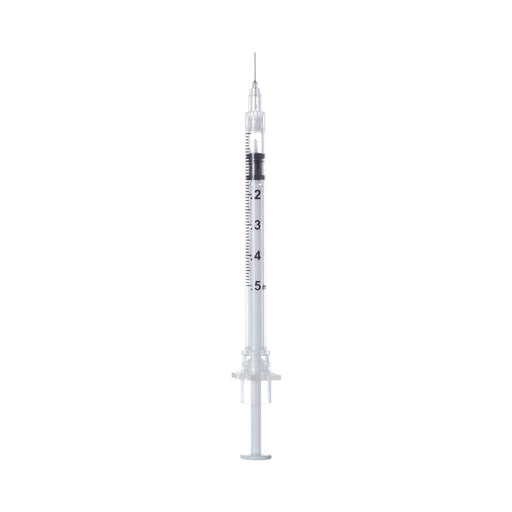 Safety Insulin Syringe with Needle