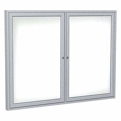 Enclosed Whiteboard 48 x60 2 Dr Satin