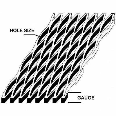 Carbon Steel Square Expanded Sheet 24 in