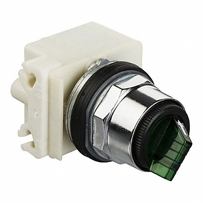 Illum Selector Switch 2 Pos 30mm Green