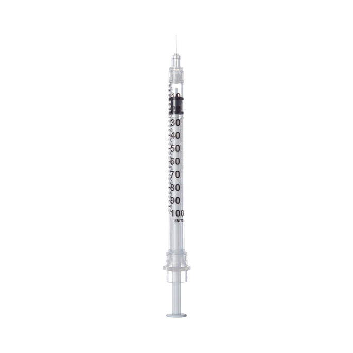 Safety Insulin Syringe with Needle