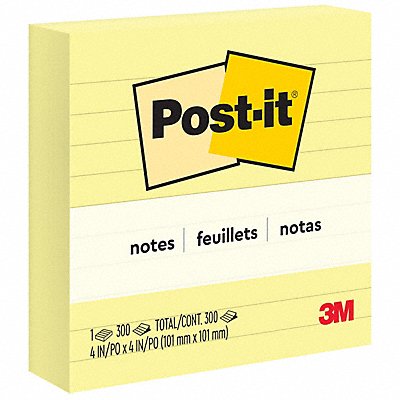 Sticky Notes 4 x 4 Yellow PK12