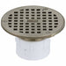 Floor Drain Adjustable PVC Nickel Top 2 