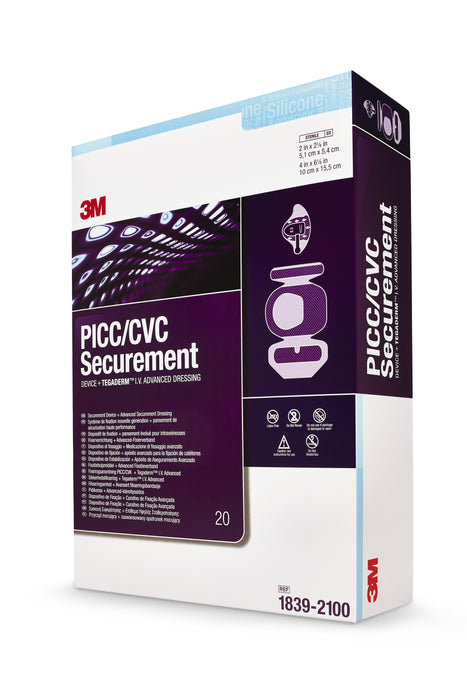 PICC/CVC Securement Device + Tegaderm™ I.V. Advanced Securement Dressing