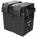 Battery Box Snap Closure Black Plastic