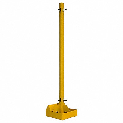 Mobile Base and Post 10 H 20 L Yellow