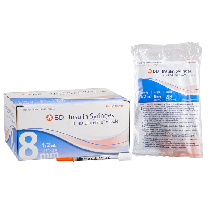 Standard Insulin Syringe with Needle