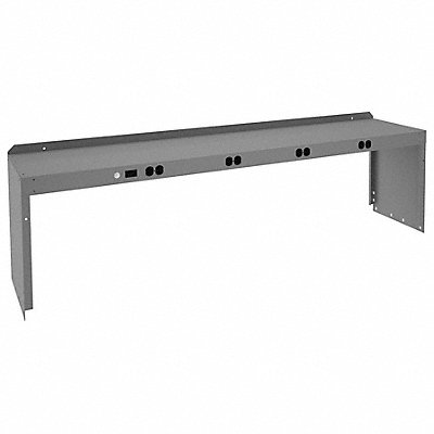 Electrical Shelf Riser 72Wx15Dx18H Gray