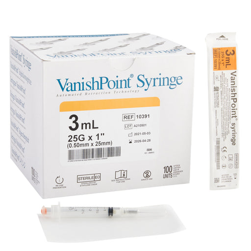 Safety Hypodermic Syringe with Needle