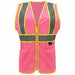 High-Visibility Vest Zipper Pink 2XL/3XL