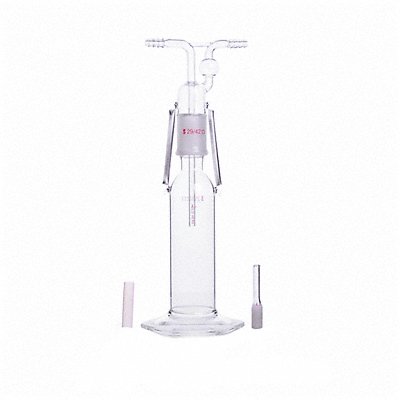 Gas Washing Bottle 500ml Glass Clear