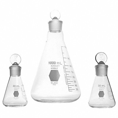 Erlenmeyer Flask 125 mL 118 mm H PK12