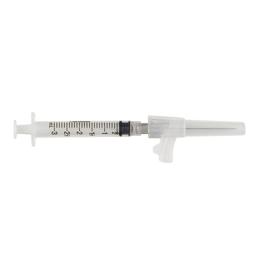 Safety Hypodermic Syringe with Needle