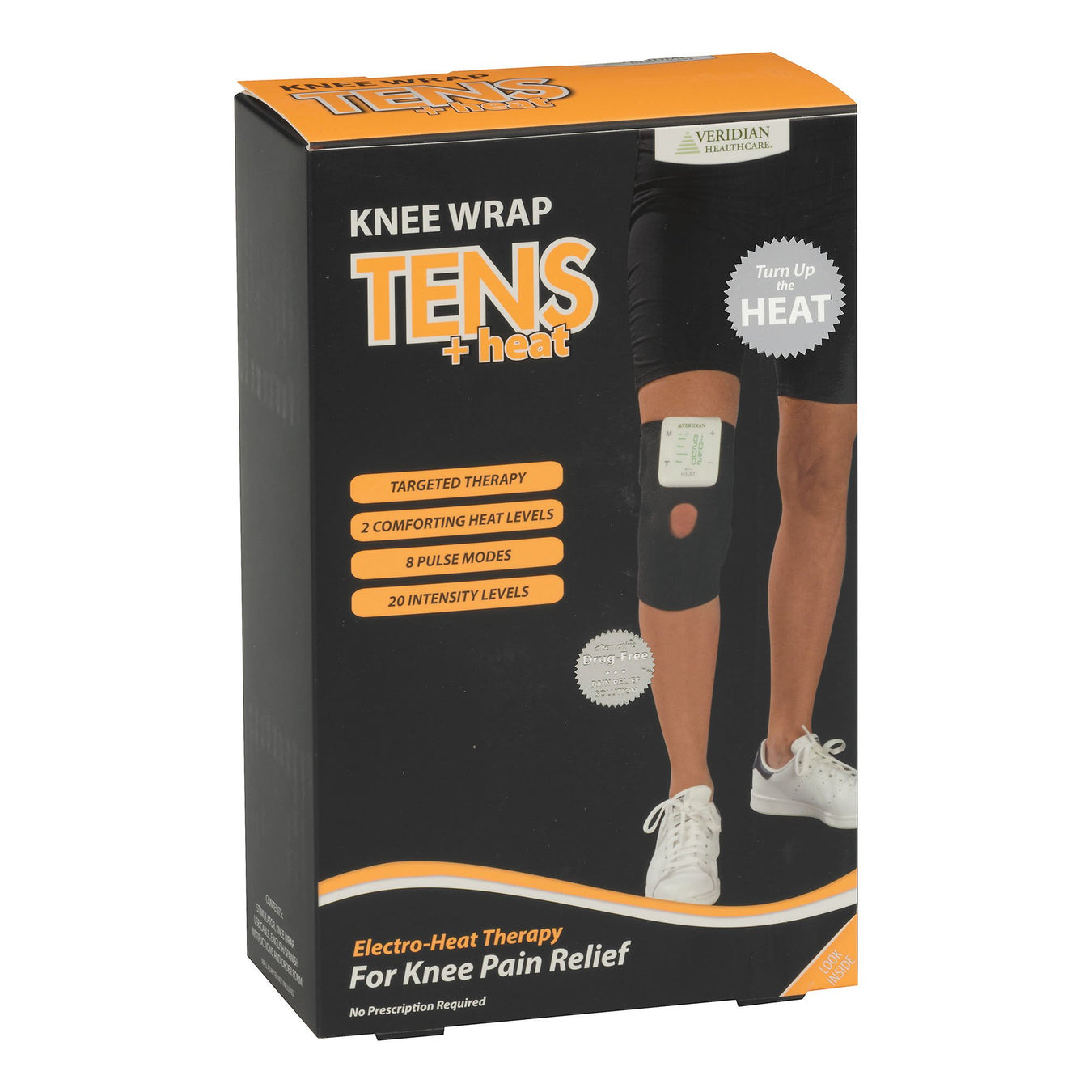 TENS Unit with Heat Conductive Knee Wrap