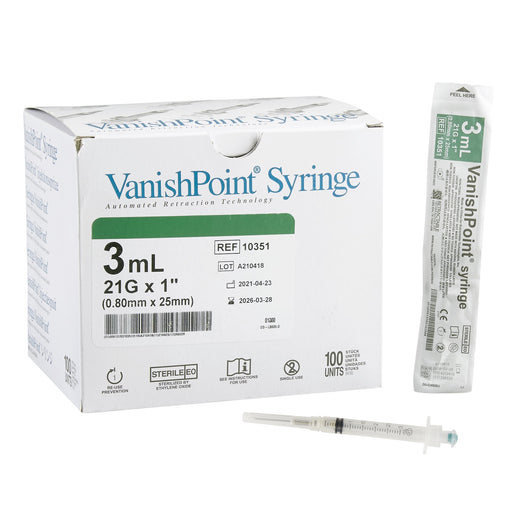 Safety Hypodermic Syringe with Needle