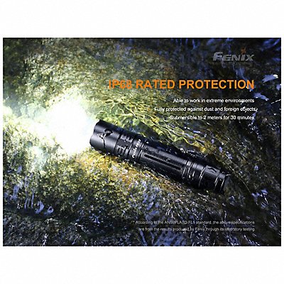 Industrial Flashlight Alum Black 1200lm