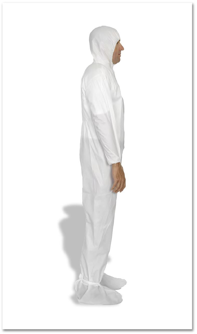 Cleanroom Coverall with Hood and Boot Covers